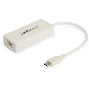 StarTech.com USB-C to Ethernet Gigabit Adapter - Thunderbolt 3 Compatible - USB Type C Network Adapter - USB C Ethernet Adapter (US1GC301AU)
