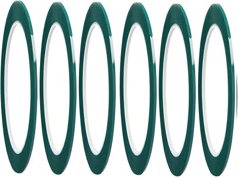 6 Rolls Graphic Art Thin Tape Self-Adhesive Artist Tape Grid Dry Erase Tape 72 Yard/Roll Whiteboard Gridding Tape Grid Marking Tapes Desktop Positioning Crossed Tape (Blue, Width：3mm) in Saudi Arabia