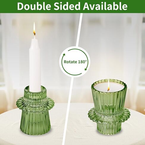 مجموعة حوامل شمعدان كهرمان مكونة من 6 حوامل شموع لديكور الطاولة المركزية وديكور المنزل وحامل شموع ضوء الشاي وحامل شموع نذري لعصي الشموع المستدقة القياسية والشموع العمودية لتناول طعام الزفاف in Kuwait