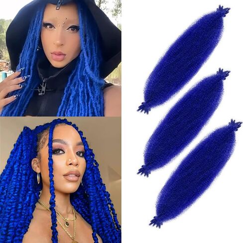 Springy Afro Twist Hair 24 Inch 8 Packs Marley Hair Pre-fluffed Spring Twist Hair Twisted Up Kinky Twist Cuban Twist Crochet Hair Pre-separated Braiding Hair For Black Women (24inch, 27#) in Saudi Arabia
