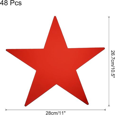 MECCANIXITY 36Pcs Iridescent Silver Stars Cutouts Double Printed Paper Stars Decoration Cardboard Star for Classroom Wall Party Movie Night Party Supplies, 6 Inch in Saudi Arabia