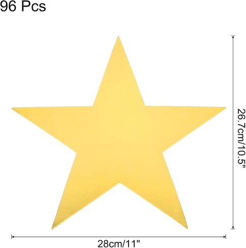 MECCANIXITY 36Pcs Iridescent Silver Stars Cutouts Double Printed Paper Stars Decoration Cardboard Star for Classroom Wall Party Movie Night Party Supplies, 6 Inch in Saudi Arabia