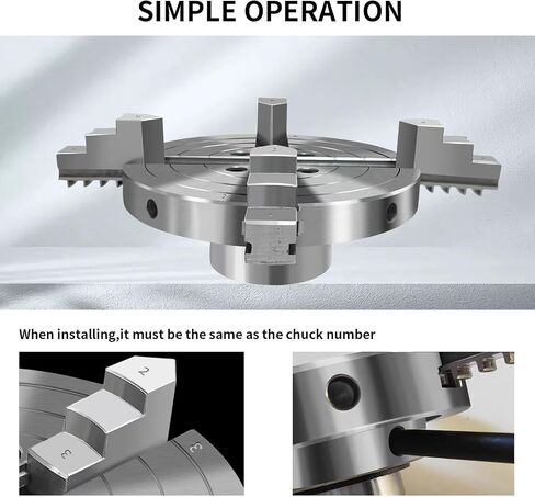 NNBWKIXI 3 Inch Wood Lathe Chuck Set 3 Jaws Self-Centering Lathe Chucks Thread 1 x 8TPI Lathe Chuck for Woodturning in Saudi Arabia