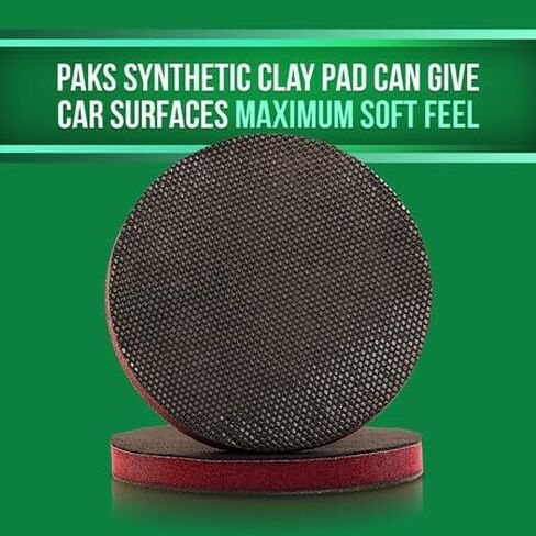 وسادة بار طين من باكس، وسادة طين متوسطة الجودة للتفصيل التلقائي، قرص طين سطحي ممتاز قطعة واحدة، وسادة شريط طين صناعي مداري مقاس 6 بوصات ووسادة طين تلميع للتفصيل التلقائي in Kuwait