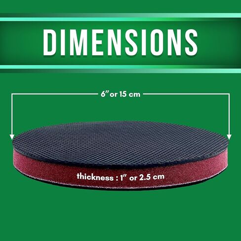 وسادة بار طين من باكس، وسادة طين متوسطة الجودة للتفصيل التلقائي، قرص طين سطحي ممتاز قطعة واحدة، وسادة شريط طين صناعي مداري مقاس 6 بوصات ووسادة طين تلميع للتفصيل التلقائي in Kuwait