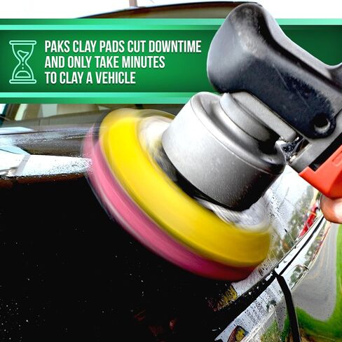 وسادة بار طين من باكس، وسادة طين متوسطة الجودة للتفصيل التلقائي، قرص طين سطحي ممتاز قطعة واحدة، وسادة شريط طين صناعي مداري مقاس 6 بوصات ووسادة طين تلميع للتفصيل التلقائي in Kuwait