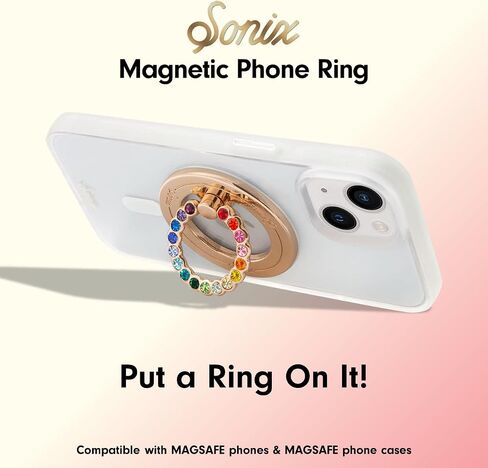 حلقة هاتف مغناطيسية من Sonix x Sanrio لسلسلة MagSafe iPhone 15 و14 و13 و12، وحامل مقبض مع حلقة إصبع وحامل هاتف - كورومي in Kuwait