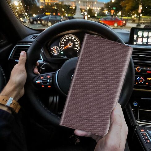 TOURSUIT Car Registration and Insurance Card Holder, Vehicle License Document Glove Box Compartment Organizer, Essential Car Wallet Case for Driver Auto Owners (Carbon Blue) in Saudi Arabia