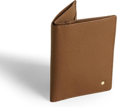 محفظة حامل جواز السفر، محفظة سفر من الجلد الطبيعي مع خاصية حجب RFID للرجال والنساء / W6 (أسود سافيانو) in Saudi Arabia