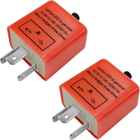 CF-13 Led Flasher Relay 3 Pins 12V Adjustable Frequency Flasher Relay for Led Turn Signal, CF13 EP34 Electronic Hyper-Flashing Fast Flash Signal Indicator(1PCS) in Saudi Arabia