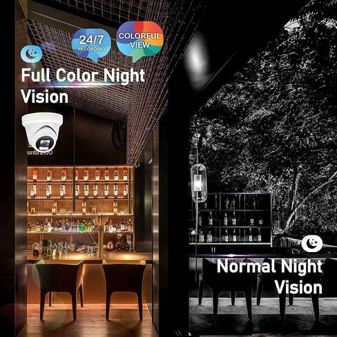 (New Upgrade) 2MP 1080P 24/7 Full-Color HD TVI/CVI/AHD/CVI Dome CCTV Security Camera with Sony-Starvis Sensor, Indoor Outdoor Color Night Vision Waterproof Analog Surveillance Camera 2.8mm Lens in Kuwait