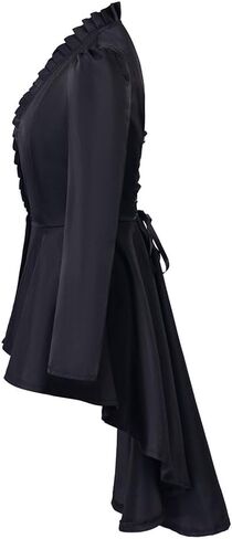CosplayDiy Womens Steampunk Jacket Gothic Victorian Coat Long Sleeve Medieval Vintage Gothic Tailcoat in Saudi Arabia
