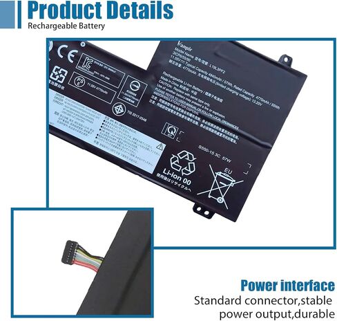 بطارية كمبيوتر محمول VANPIR L16C2PB2 متوافقة مع Lenovo IdeaPad S145-14API/15API 320-14AST/14IAP/14IKB 320-15ABR/15AST/15IAP Series Notebook L16S2PB1 L16C2PB1 L17L2PF1 L17M2PB7 L16L2PB2 L16M2PB2 in Saudi Arabia