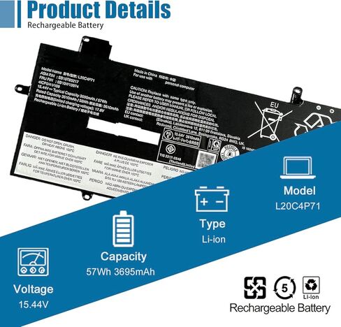بطارية كمبيوتر محمول VANPIR L16C2PB2 متوافقة مع Lenovo IdeaPad S145-14API/15API 320-14AST/14IAP/14IKB 320-15ABR/15AST/15IAP Series Notebook L16S2PB1 L16C2PB1 L17L2PF1 L17M2PB7 L16L2PB2 L16M2PB2 in Kuwait