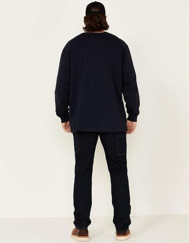بنطلون جينز رجالي Carhartt Rugged Flex مريح ومزدوج من الأمام، Tahoe، 44 x 32 in Saudi Arabia
