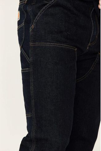 بنطلون جينز رجالي Carhartt Rugged Flex مريح ومزدوج من الأمام، Tahoe، 44 x 32 in Saudi Arabia