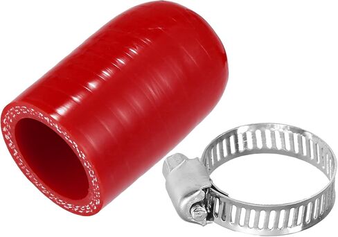 Reinforced Silicone Coolant Cap Kit, 6mm 0.24" ID Turbo Bypass Valve Cap Universal for Car Vacuum Throttle Body Water Port Fix Leak High Temperature Resistant Silicone Red in Saudi Arabia