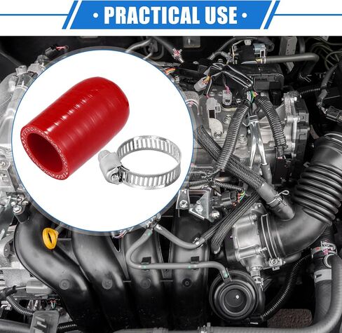 Reinforced Silicone Coolant Cap Kit, 6mm 0.24" ID Turbo Bypass Valve Cap Universal for Car Vacuum Throttle Body Water Port Fix Leak High Temperature Resistant Silicone Red in Saudi Arabia