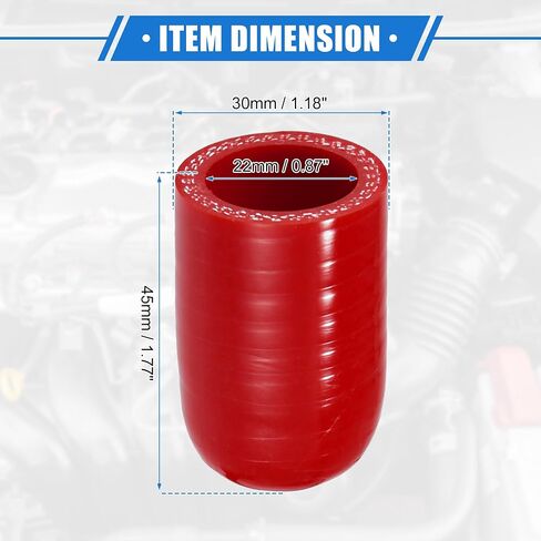 Reinforced Silicone Coolant Cap Kit, 6mm 0.24" ID Turbo Bypass Valve Cap Universal for Car Vacuum Throttle Body Water Port Fix Leak High Temperature Resistant Silicone Red in Saudi Arabia
