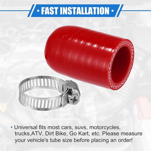 Reinforced Silicone Coolant Cap Kit, 6mm 0.24" ID Turbo Bypass Valve Cap Universal for Car Vacuum Throttle Body Water Port Fix Leak High Temperature Resistant Silicone Red in Saudi Arabia