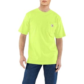 Carhartt Men's Loose Fit Heavyweight Short-Sleeve Pocket T-Shirt K87 - Brite Lime, 3X-Large Tall US