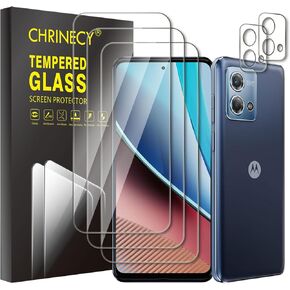 CHRINECY [4 pack] 2 Pack Screen Protector for Motorola Moto G Stylus 2023 5G Privacy with 2 Pack Camera Lens Protector, Full Coverage Anti-Spy Tempered Glass Film，Bubble Free，Anti Scratch