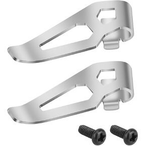 42-70-0490 Belt Clip Hook and Screw for Milwauke M12 Power Tools Replaces 2401-20 2404-20 2407-20 2462-20 2463-20 M12 Cordless Impact Wrench/Impact Driver Belt Clip (2 Pack)
