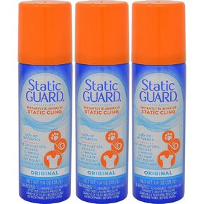 Static Guard Fabric Spray, Original Sent, 1.4 Ounce Can (Pack of 3)
