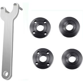 RICHERI 7pcs Grinder Flange Angle adjustable Wrench Spanner Metal Lock Nut Fit for DW Milwaukee Metabo Makita Decker Ryobi 4.5" 5" 5/8-11 Replacement Part