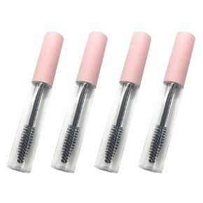 FOMIYES Empty Mascara Tubes with Wand: 10Pcs 5ml Refillable Mascara Containers for Castor Oil DIY Cosmetic Pink