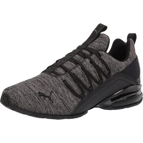 PUMA Men's Axelion Sneaker, Refresh Black-Cool Dark Gray Red, 14