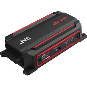 JVC KS-DR2004D 4-Channel Compact Digital Amplifier (600W) for Car, Marine, UTV & Motorsport Vehicles, Solid Corrosion-Resistant Aluminum Chassis, IPX6, IPX7 & IP6X Certified and Vibration-Proof