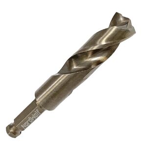 NordWolf 17/32" M35 Cobalt Stubby Drill Bit for Stainless Steel & Hard Metals, with 5/16" Hex Shank for Quick Chucks & Impact Drivers