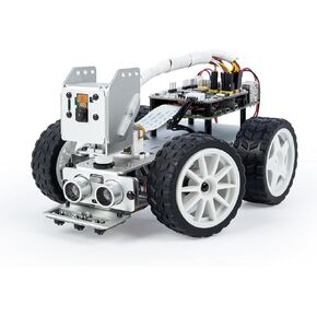 SunFounder PiCarX Smart Video Robot Car Kit for Raspberry Pi 4/3B+/3B, Python/Blockly (Like Scratch), Battery Included, Ideal for Engineer & Students (Raspberry Pi NOT Included)
