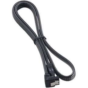 CableMod ModMesh Sleeved Right Angle SATA 3 Cable (Orange, 60cm) in Kuwait