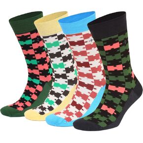 anatolian Colorful Crew Socks for MEN WOMEN - Natural Silken Soft Seamless Casual or Dress Socks (Interference)