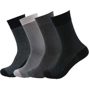 anatolian Colorful Crew Socks for MEN WOMEN - Natural Silken Soft Seamless Casual or Dress Socks (Interference) in Kuwait