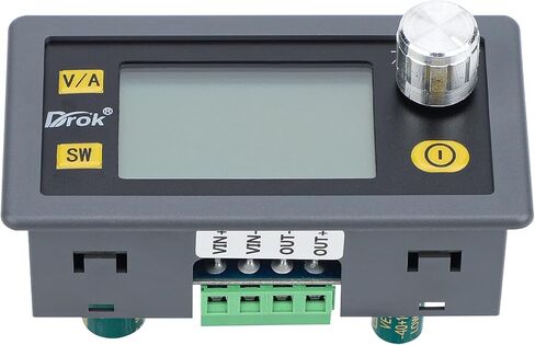 DC Buck Boost Converter, Drok 5V-30V Step Up Down to 0.6-30V Digital Control Power Supply, 6V 12V 24V Voltage Regulator, LCD Digital Display Buck Boost Module Voltage Transformer for Golf Cart in Kuwait