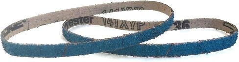 3/8 x 13 Inch Sanding Belts - Starcke Premium 80 Grit Blue Zirconia Cloth Belt Sanders for Woodworking, Metal, Composites & Aluminum, Autobody Sandpaper Belts, Narrow Air File Belt Sanding - 30 Pack | Blue Zirconia Cloth Belt Woodworking, Metal, Composite in Saudi Arabia