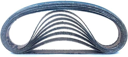 3/8 x 13 Inch Sanding Belts - Starcke Premium 80 Grit Blue Zirconia Cloth Belt Sanders for Woodworking, Metal, Composites & Aluminum, Autobody Sandpaper Belts, Narrow Air File Belt Sanding - 30 Pack | Blue Zirconia Cloth Belt Woodworking, Metal, Composite in Saudi Arabia
