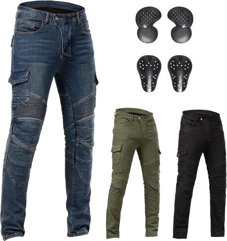 Motorcycle Pants CE Armored Motorbike Jeans Motocross Dirt Bike Riding Gear in Saudi Arabia