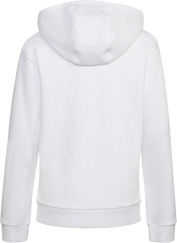 بلوفر بغطاء للرأس من الصوف بأكمام طويلة للأولاد من adidas، أسود منقط مع Collegiate Royal، مقاس كبير (14/16) in Kuwait