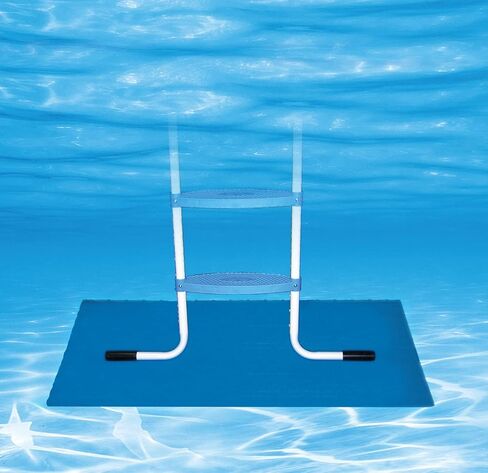 Poolmaster 32184 Swimming Pool Mat Vinyl Liner Protective Ladder Pad, 9 x 24 Inch, Blue in Saudi Arabia