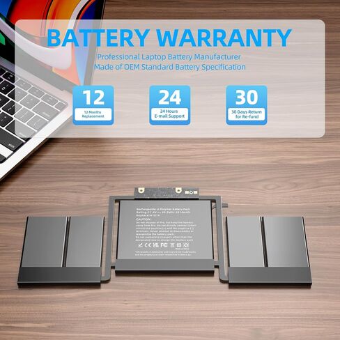 YXKC A1964 Laptop Battery Replacement for MacBook Pro 13" A1989 (Mid 2018 2019) A2251(2020 Release) EMC 3214 3358 3348 BTO/CTO Touch Bar MR9Q2LL/A MR9V2LL/A MV962LL/A in Saudi Arabia