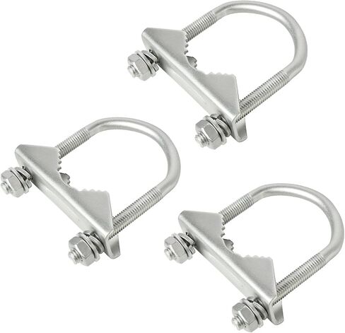 XRDS-RF Antenna Mount Clamp U-Bolt 2 PCS, Antenna Mast Clamp V Jaw Block with U Bolts for Outside Home Antenna in Kuwait