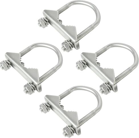 XRDS-RF Antenna Mount Clamp U-Bolt 2 PCS, Antenna Mast Clamp V Jaw Block with U Bolts for Outside Home Antenna in Kuwait