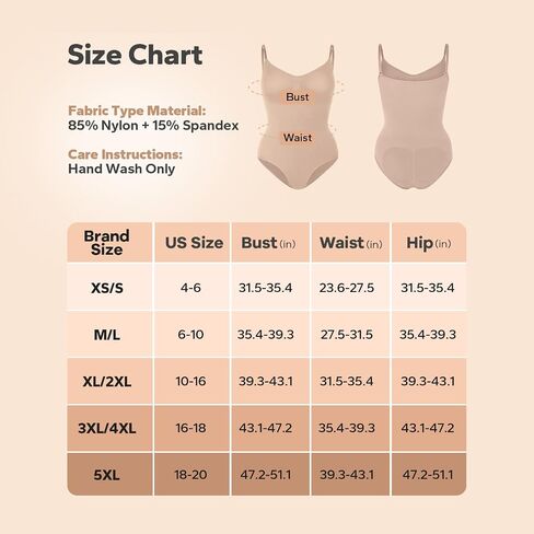Shapewear, Bodysuit for Women, Tummy Control Bodysuit with Adjustable Straps, Seamless Snatched Body Shaper in Saudi Arabia