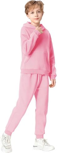 QBK Toddler To Youth Soft Brushed Fleece Hoodies Kids Hooded Sweatshirts With Pockets for Boys And Girls in Saudi Arabia
