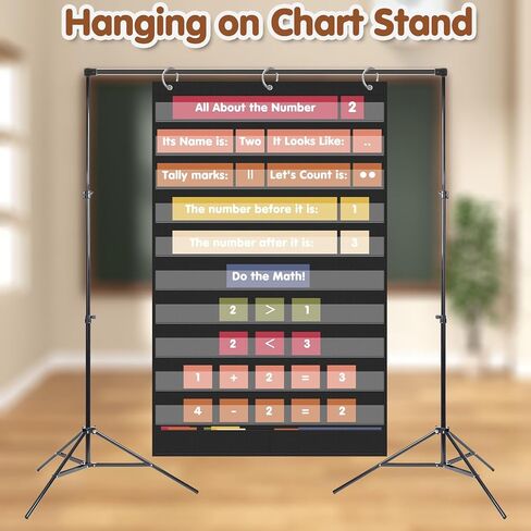 Black Standard Pocket Charts for Classroom, Sentence Strip and Word Pocket Chart Teacher and Classroom Must Have Supplies in Saudi Arabia