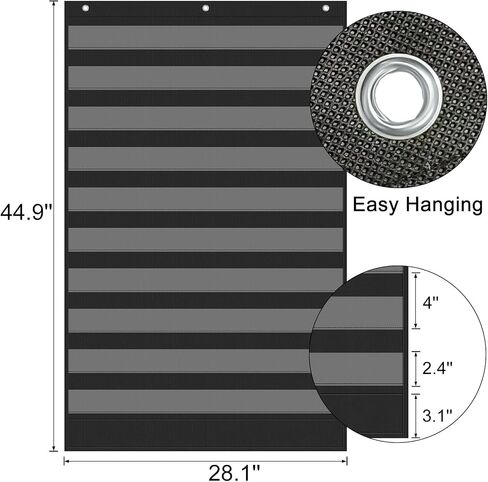 Black Standard Pocket Charts for Classroom, Sentence Strip and Word Pocket Chart Teacher and Classroom Must Have Supplies in Saudi Arabia
